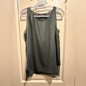 Theyskens Theory Elegant Green Sleeveless Top